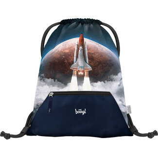 Baagl Space Shuttle Gym Bag with Zipper