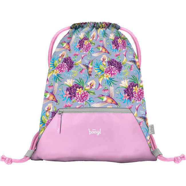 Baagl Hummingbird Gym Bag with Zipper