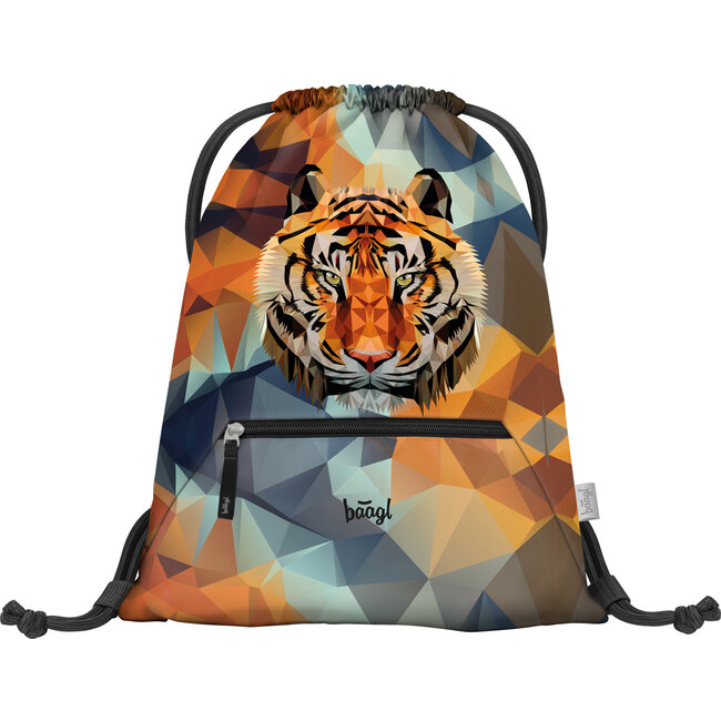 Baagl Tiger Gym Bag with Zipper