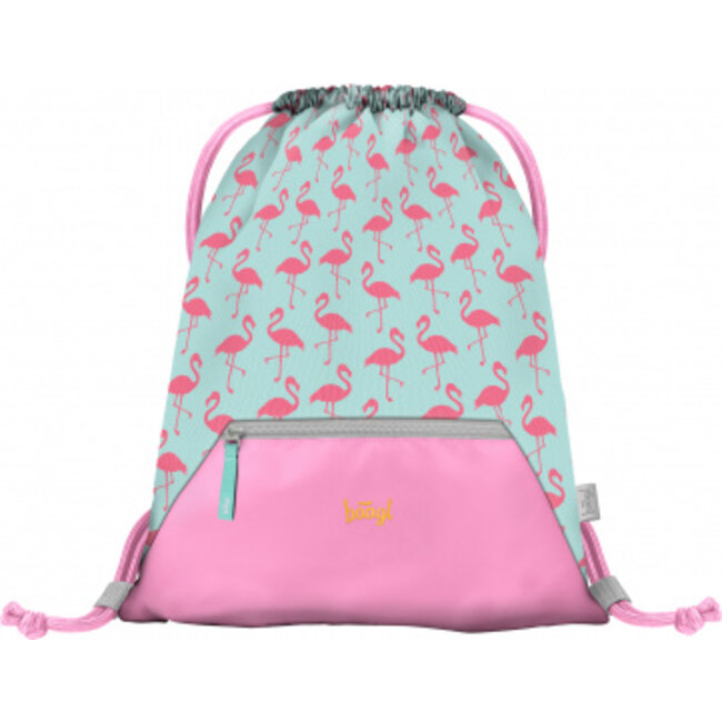 Flamingo Gym Bag with Zipper