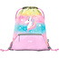 Baagl Bolsa de deporte unicornio arco iris con cremallera