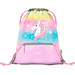 Baagl Rainbow Unicorn Gym Bag with Zipper