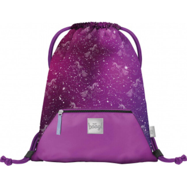 Baagl Unicorn Universe Gym bag with Zipper