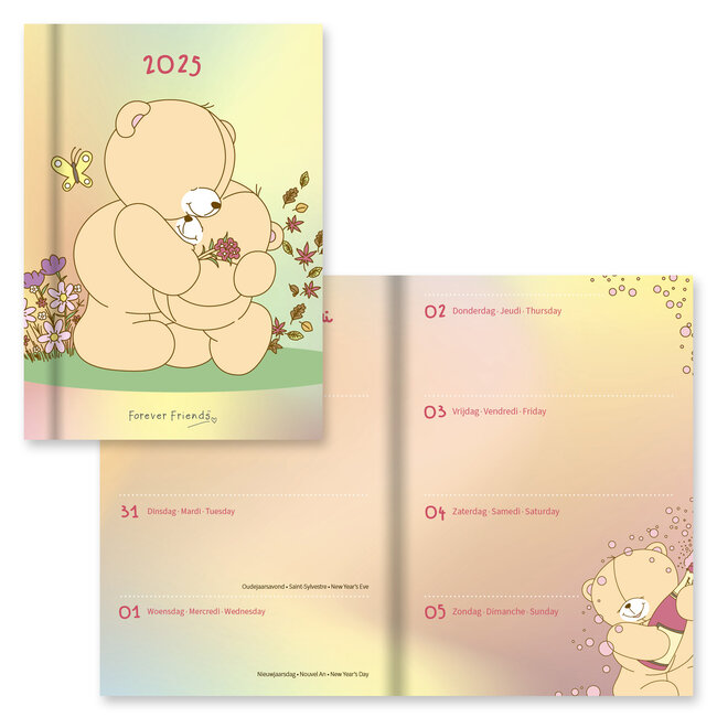 Hallmark Mini Agenda 2025 de Forever Friends