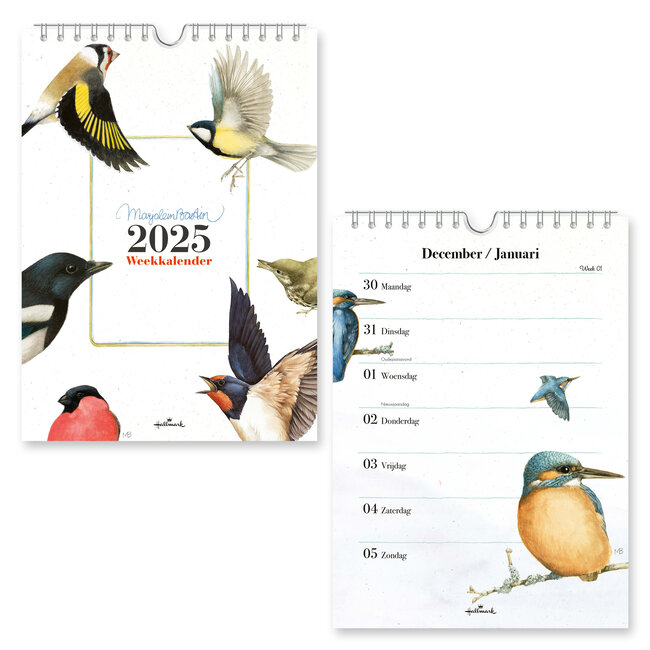 Calendrier hebdomadaire Marjolein Bastin 2025 Bird