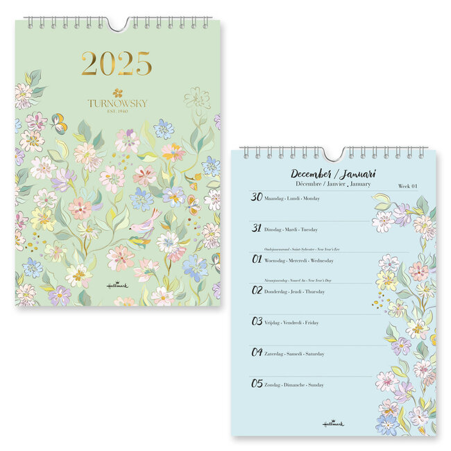 Hallmark Turnowsky Weekly Calendar 2025