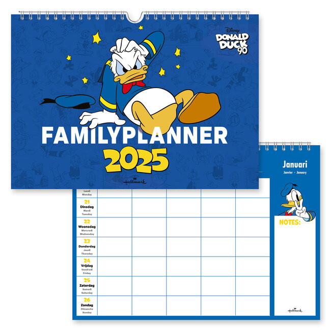 Calendario della famiglia di Paperino 2025