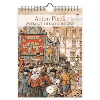 Comello Anton Pieck Calendario semanal de notas 2025 High Hats