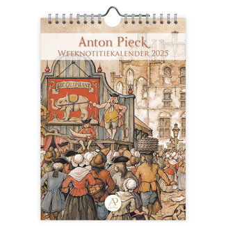 Comello Anton Pieck Calendrier hebdomadaire 2025 Chapeaux hauts