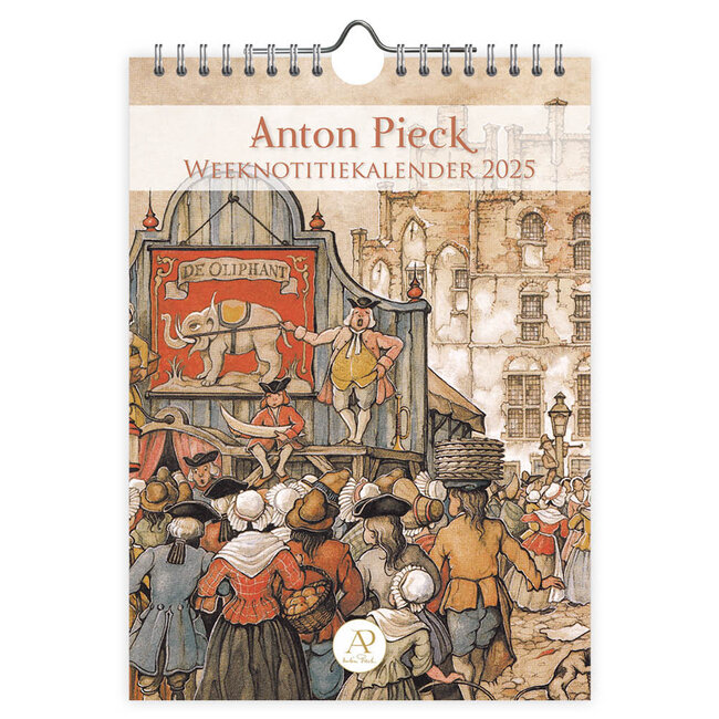 Anton Pieck Weekly Note Calendar 2025 High Hats