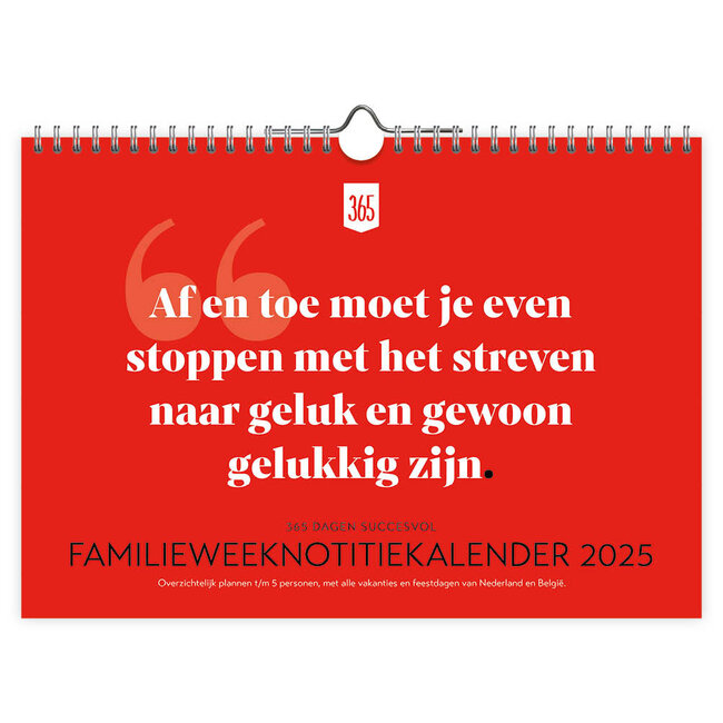 365 Dagen Succesvol FamilieWEEKnotitiekalender 2025