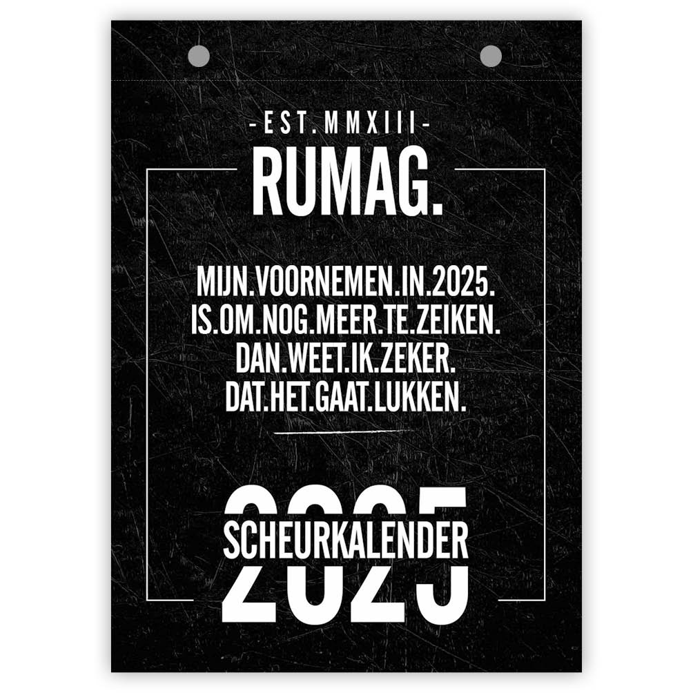 Rumag scheurkalender 2025