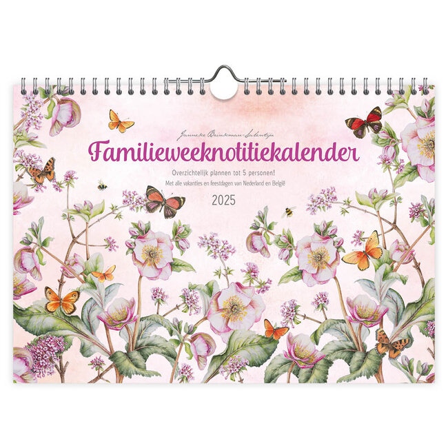 Calendario familiar de notas semanales Janneke Brinkman 2025