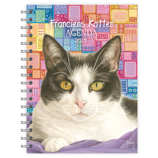 Comello Agenda de bureau des chats de Francien 2025 Stitch