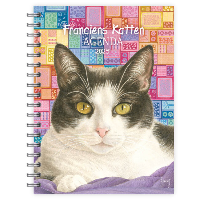 Gatos de Francien Agenda de escritorio 2025 Puntada