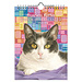 Comello Francien's Cats Weekly Notebook Calendar 2025 Stitch