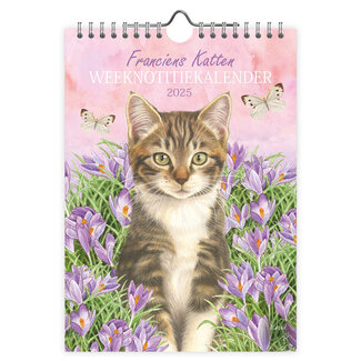 Comello Francien's Cats Wöchentlicher Notizbuchkalender 2025 Suus