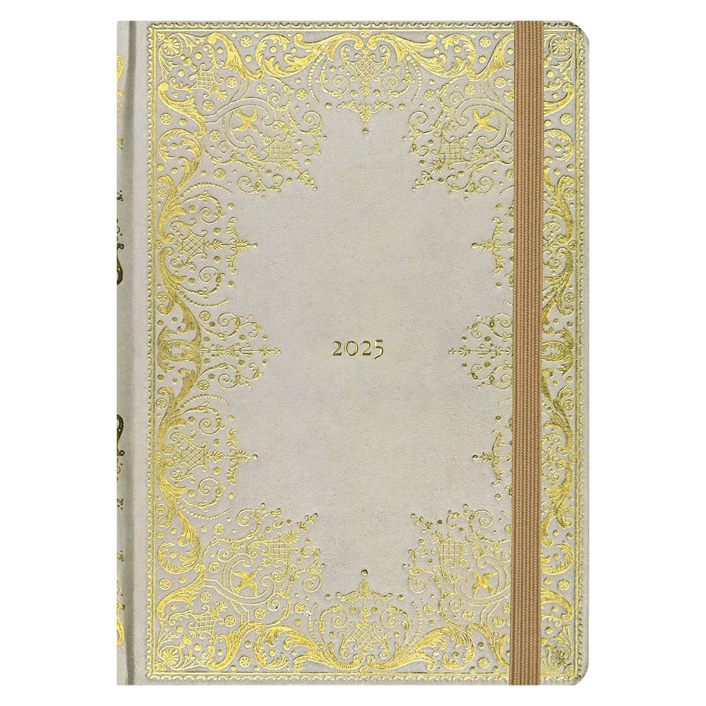 2025 Gilded Ivory Weekly Planner (16 Months, Sept 2024 to Dec 2025)