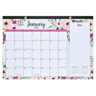 Peter Pauper Bloc de notas Kalendar 2025 Floral