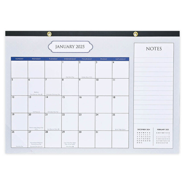 Schreibtischunterlage Kalender 2025 Classic