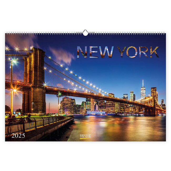 Calendario de Nueva York 2025 Panorama