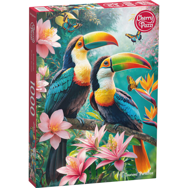 CherryPazzi Puzzle "Le paradis des toucans" 1000 pièces