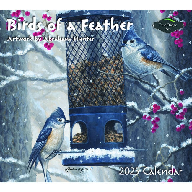 Pine Ridge Calendrier des oiseaux de plume 2025