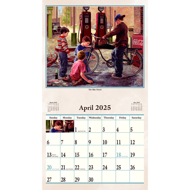 Buying Bygone Days Calendar 2025? Artwork by Jim Daly Kalenderwinkel.nl