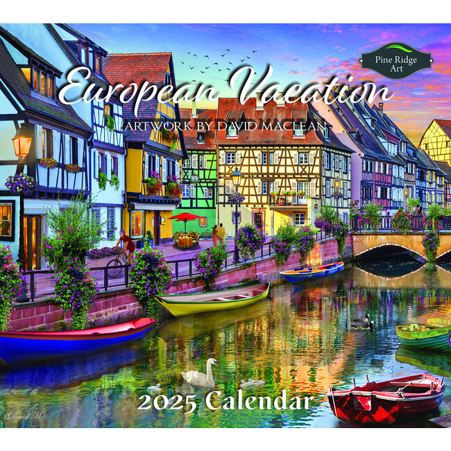 European Vacation Calendar 2025