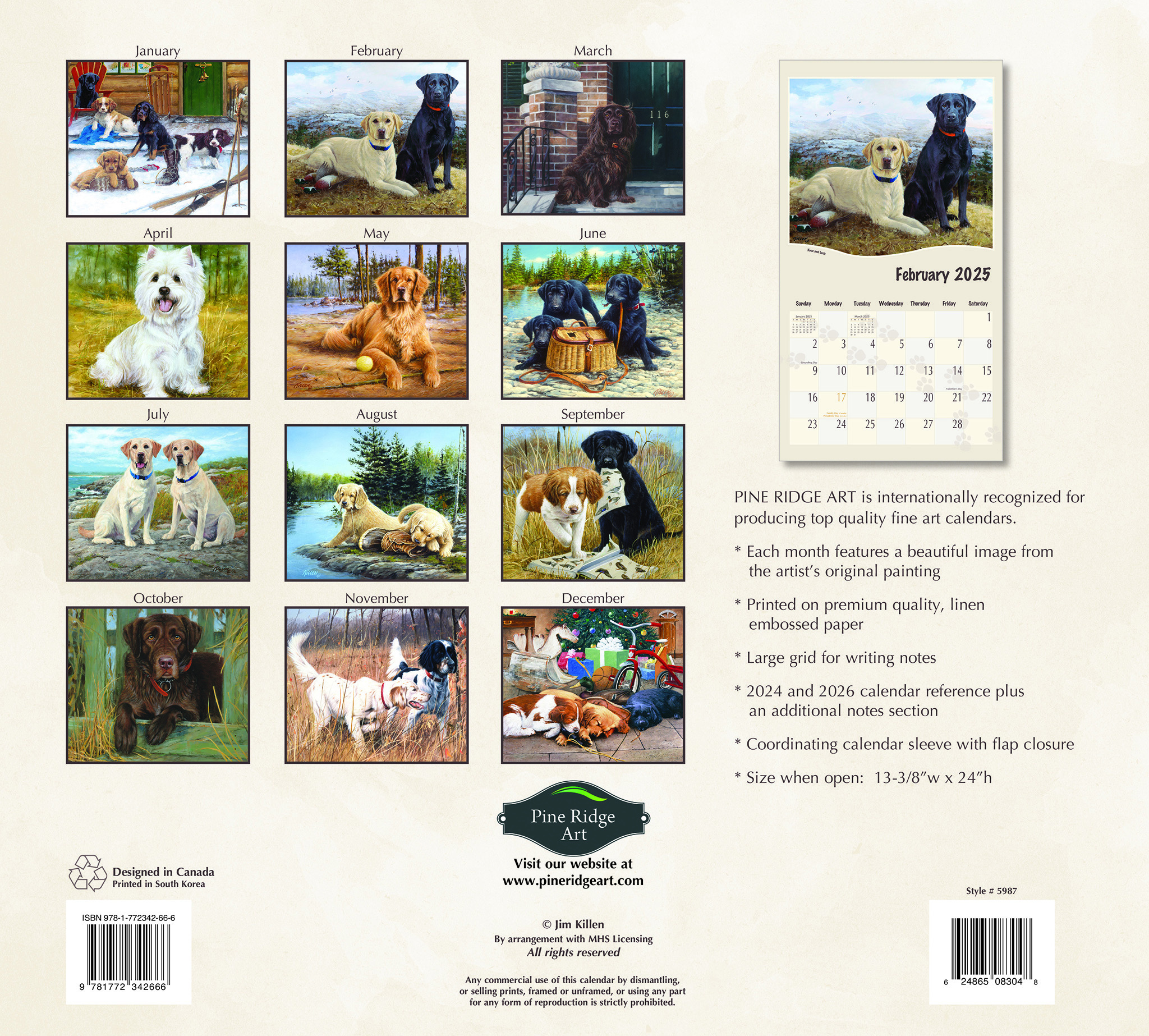 Must Love Dogs Kalender 2025 Kopen? Art Work van Mia Lane