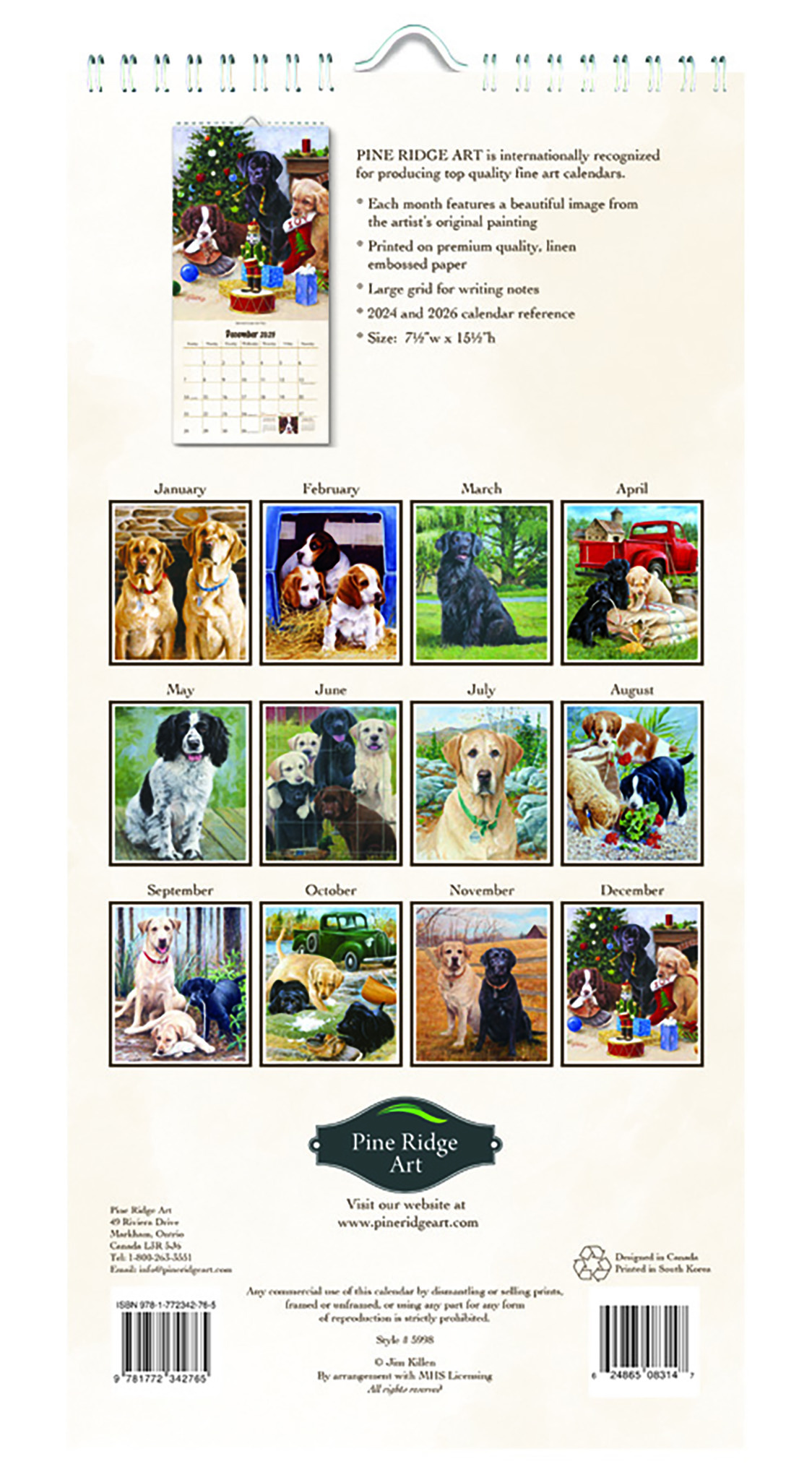 Man's Best Friend Kalender 2025 Kopen? Art Work van John Silver