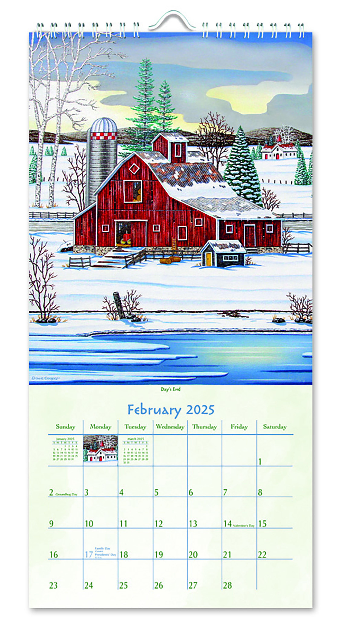 Country Roads Kalender 2025 klein kaufen? Einfach online bestellen Kalenderwinkel.nl