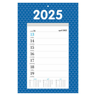 Comello Calendario settimanale 2025 su schermo