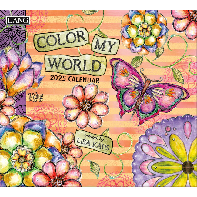 LANG Calendrier Colour my World 2025