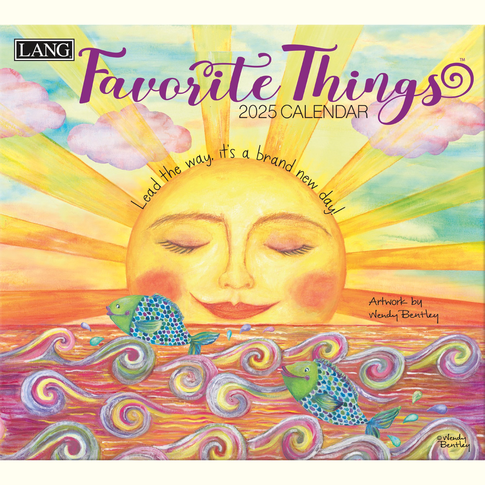 Buying Favorite Things Calendar 2025 Art Work by Wendy Bentley