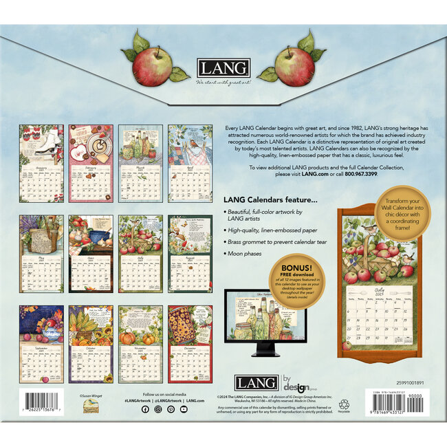 American Kitchen Kalender 2025 Kopen? Art Work van Susan Winget