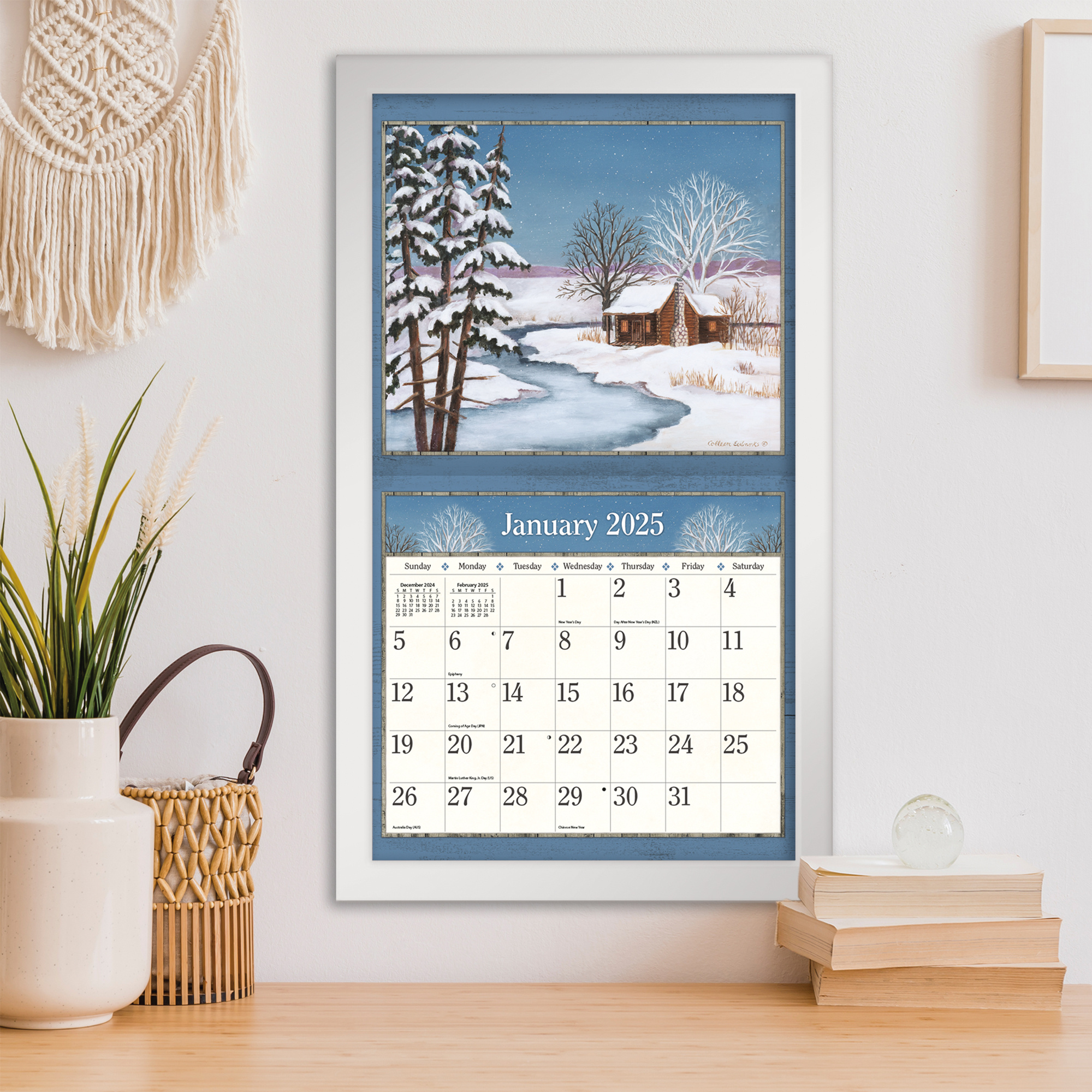 Country Living Kalender 2025 Kopen? Art Work van Colleen Eubanks