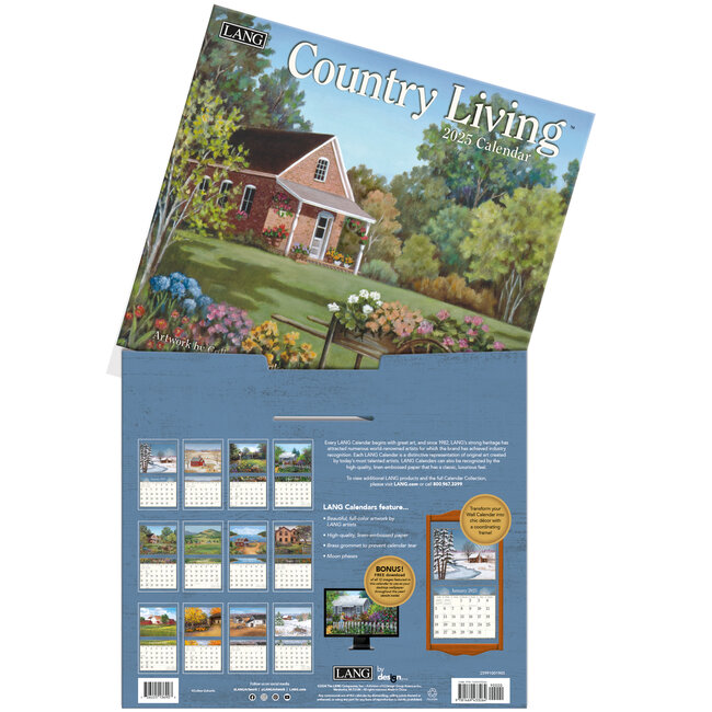 Country Living Kalender 2025 Kopen? Art Work van Colleen Eubanks