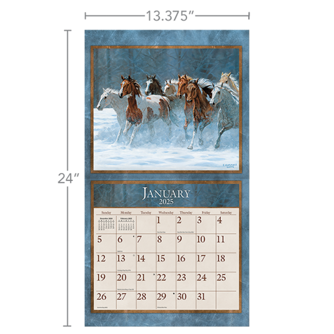 Horses in the Mist Kalender 2025 Kopen? Afbeeldingen van Horses in the