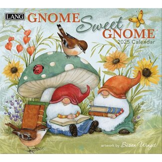 LANG Gnome Sweet Gnome Calendar 2025