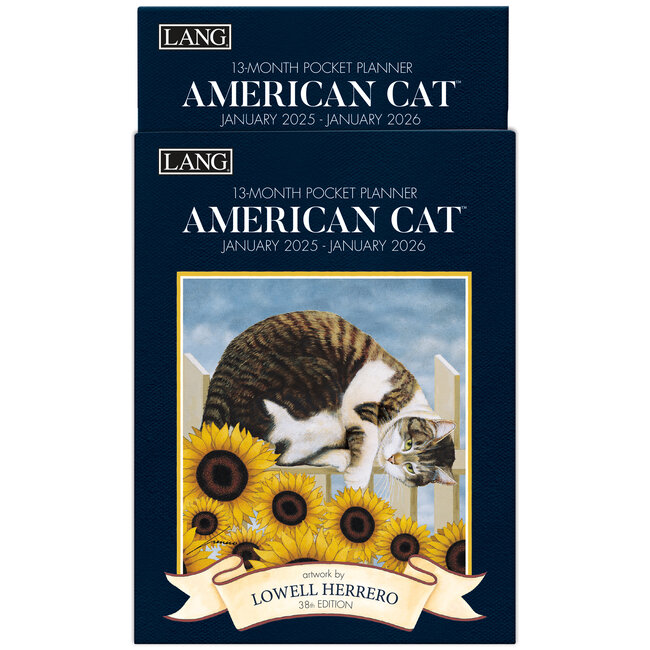 LANG Journal de poche du chat américain 2025