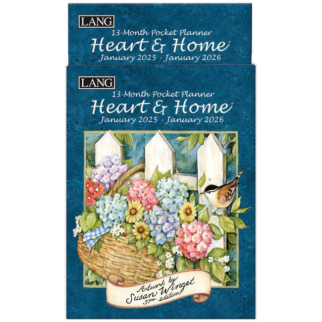 LANG Heart and Home Pocket Agenda 2025