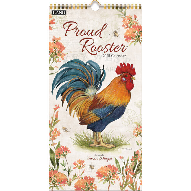 Proud Rooster Calendar 2025 Small
