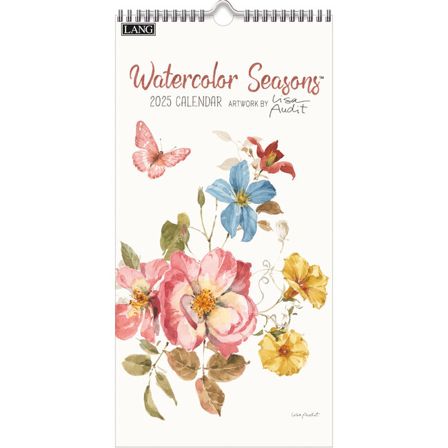 LANG Watercolor Seasons Kalender 2025 Small