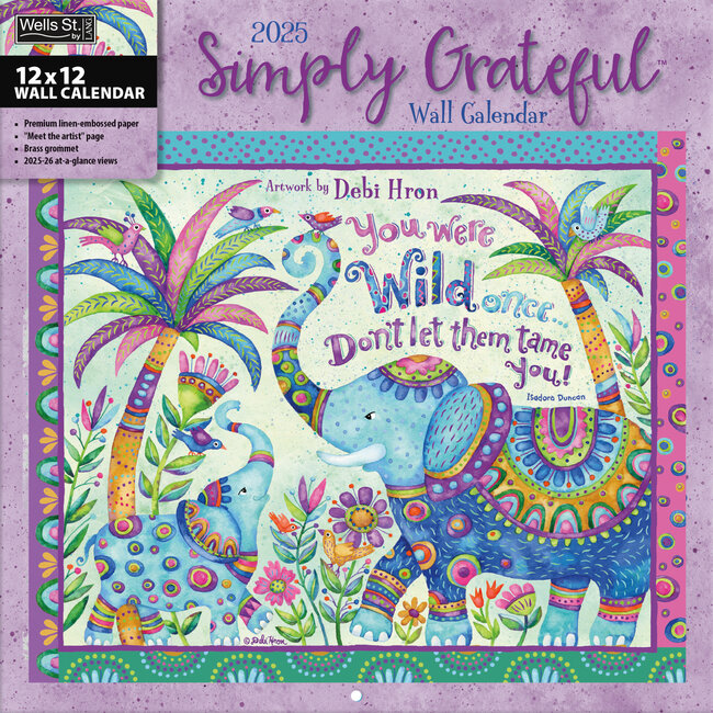 Simply Grateful Calendar 2025