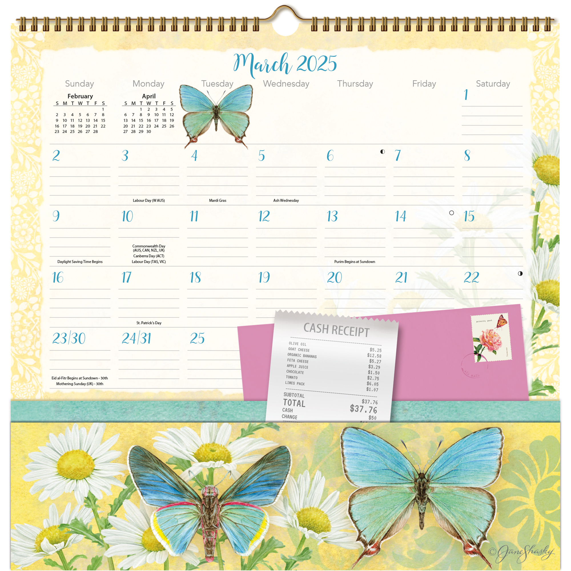 Buying Butterflies Pocket Note Nook Calendar 2025? Simply online