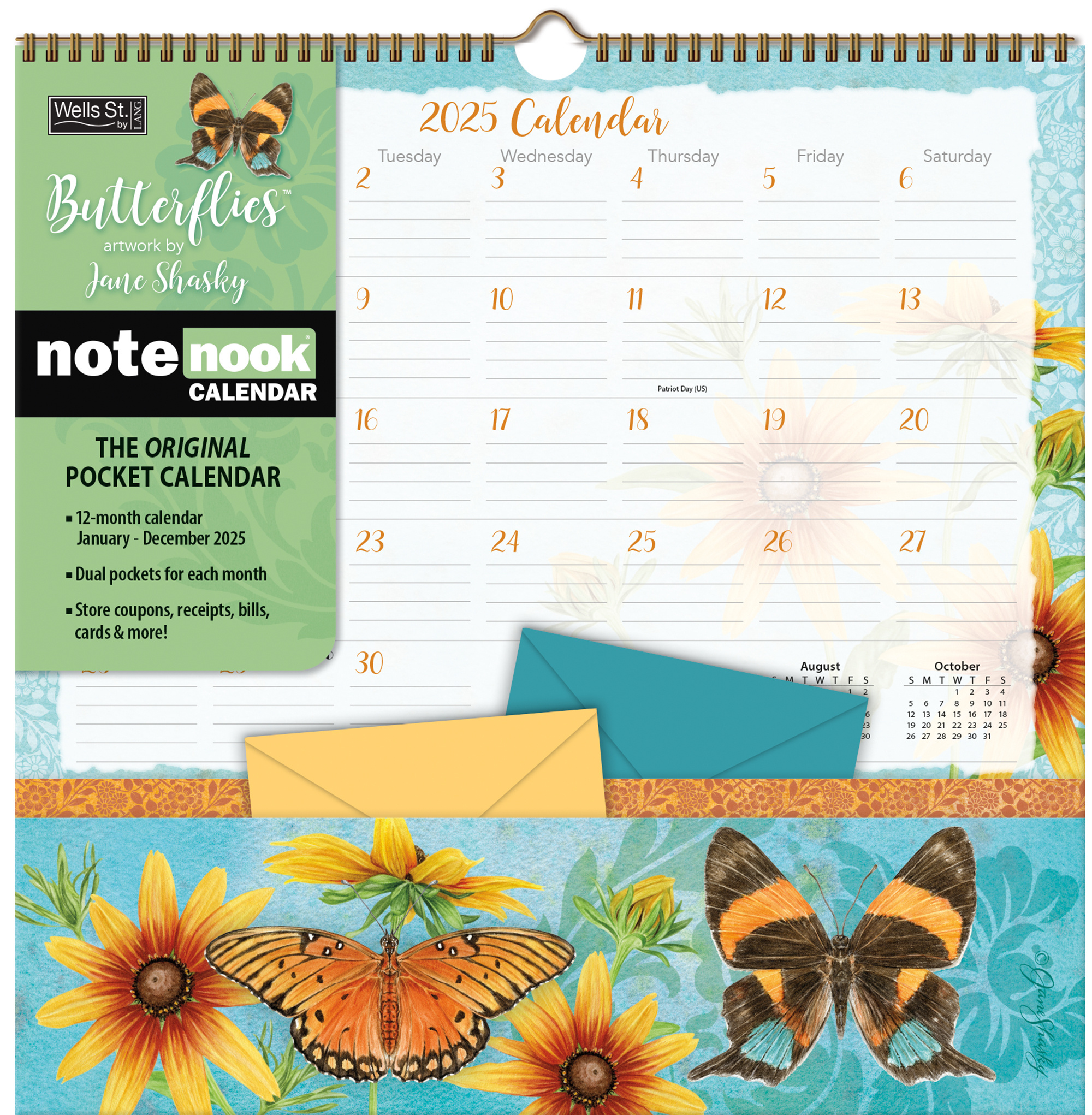 Butterflies Pocket Note Nook Kalender 2025