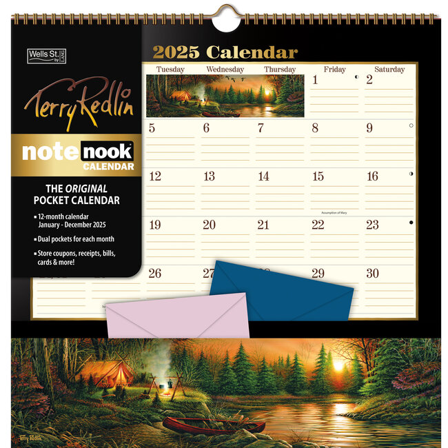 Terry Redlin Pocket Note Nook Calendario 2025