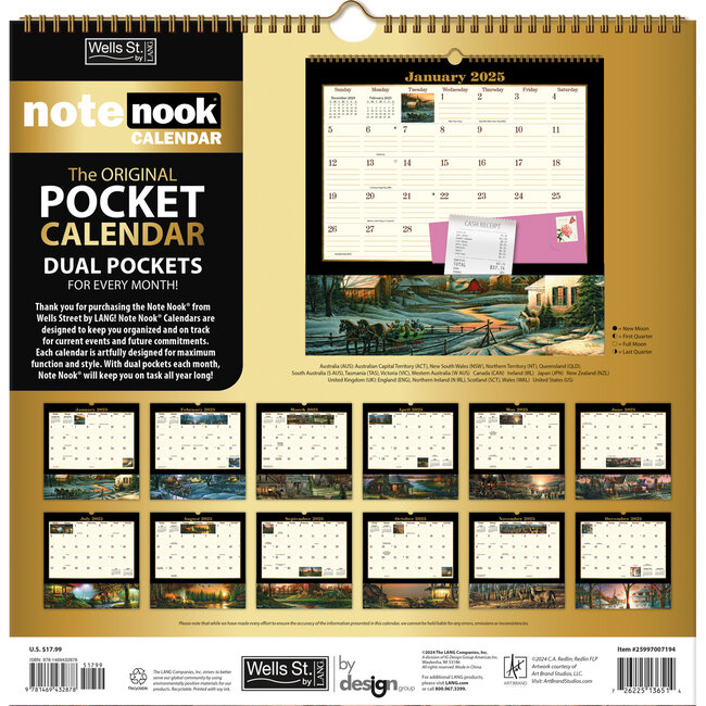 Terry Redlin Pocket Note Nook Kalender 2025 Kopen? Eenvoudig online