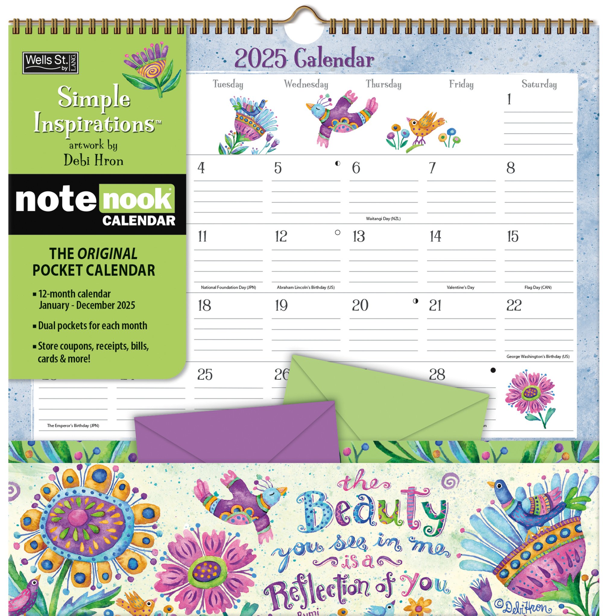 Simple Inspirations Pocket Note Nook Kalender 2025